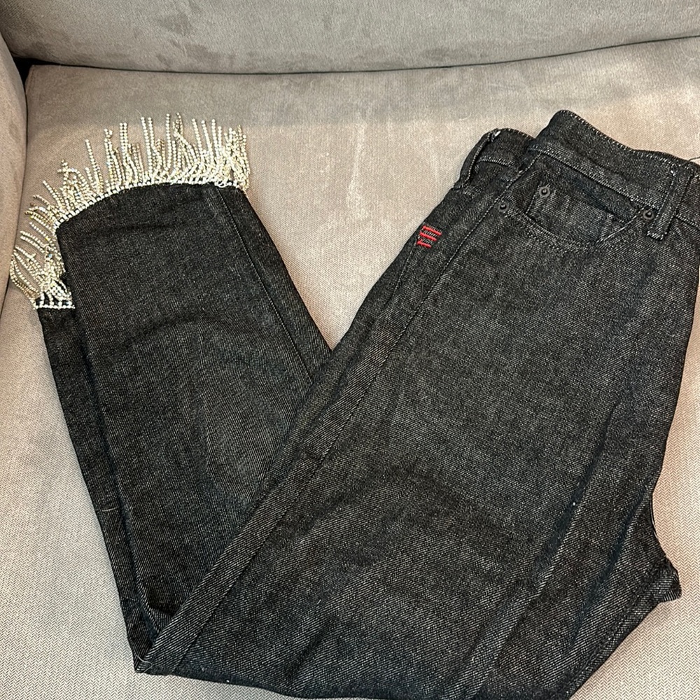BDG black rhinestone jeans